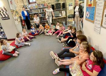Wer wird wohl den Malwettbewerb gewinnen? ©Stadtbibliothek Halberstadt