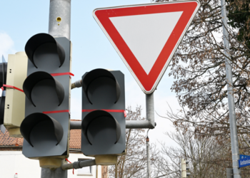 Vorbereitete Ampel an der Antoniusstraße ©Stadt Halberstadt