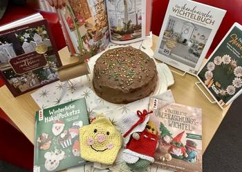 Weihnachtsbastelbücher in die Praxis umgesetzt ©Stadtbibliothek 