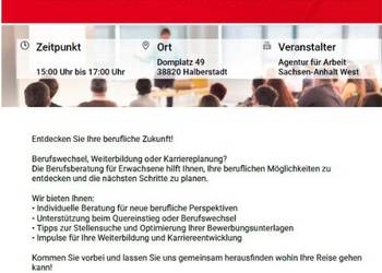 Beratungsangebot der Agentur für Arbeit [(c): Stefanie Hahn]