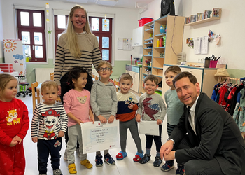 Sternsinger erhalten Spendengeld des Hilariusmahls ©Stadt Halberstadt Sternsinger erhalten Spendengeld des Hilariusmahls ©Stadt Halberstadt