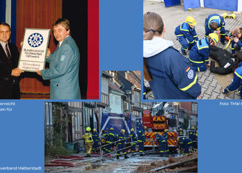 THW-Einsatz, THW-Jugendgruppe & &Uuml;bergabe des Ortsverbandschilds &copy;THW Ortsverband Halberstadt, Hilberath