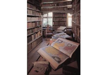 Blick in die Bibliothek Gleims (historische Aufstellung)