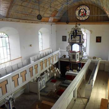 Urbanikirche in Aspenstedt - Innenansicht [(c) Evangelischer Kirchenkreis Halberstadt]