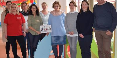 Die Experten für Kinderpädagogik Anna von Kölln (2.v.r.) und Peter Bleckmann (r.) sprachen mit den Akteurinnen des Harzer Netzwerks &#34;Bildung elementar inklusiv&#34; über ihre Arbeit.