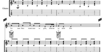 02 1 Noten komplett für Melodie und Gitarre   Der Halberstädter Weihnachtsbaum Seite 01