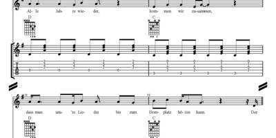 Der Halberstädter Weihnachtsbaum - Seite 9 02 1 Noten komplett für Melodie und Gitarre Der Halberstädter Weihnachtsbaum Seite 09