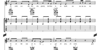 Der Halberstädter Weihnachtsbaum - Seite 10 02 1 Noten komplett für Melodie und Gitarre Der Halberstädter Weihnachtsbaum Seite 10