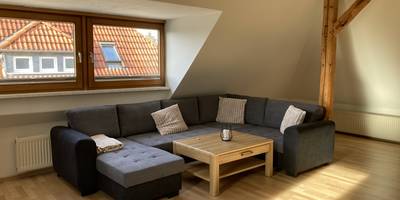 Wohnzimmer mit gemütlicher Sitzecke