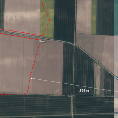 Entfernung Erdbeerfeld © LvMGeo Windkraft 01