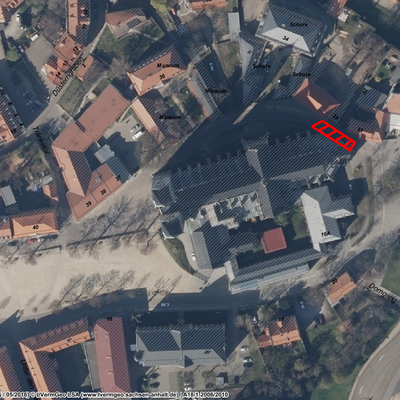 Domplatz Sperrung - Lageplan