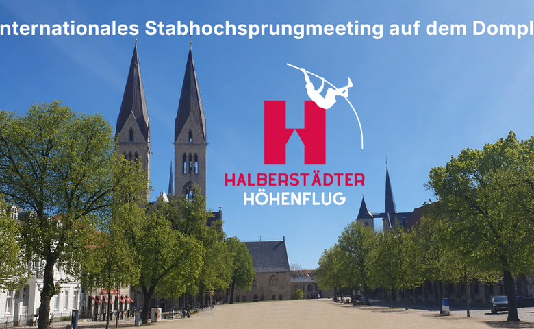 Ankündigungsplakat zum 1. Internationalen Stabhochsprung-Meeting in Halberstadt