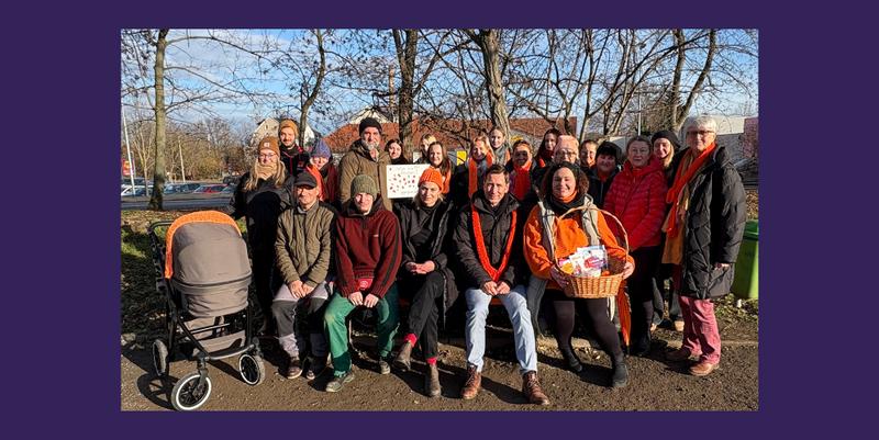 Halberstadt setzt sichtbares Zeichen gegen Gewalt an Frauen © Stadt Halberstadt, J. Schroeder gemeinsam gegen gewalt an frauen