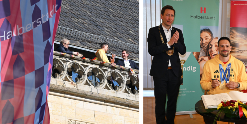 Halberstadt feiert Olympiasieger Georg Fleischhauer © Holger Wegener 2Halberstadt Ehrung Georg Fleischhauer Fotograf Holger Wegener1