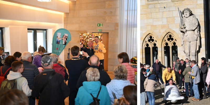 Halberstadt feiert Olympiasieger Georg Fleischhauer © Holger Wegener Halberstadt Ehrung Georg Fleischhauer Fotograf Holger Wegener1