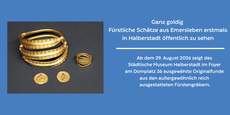 Emerslebener Grabbeigaben aus Gold © Photostudio Mahlke, (c) Städtisches Museum HBS pm museum
