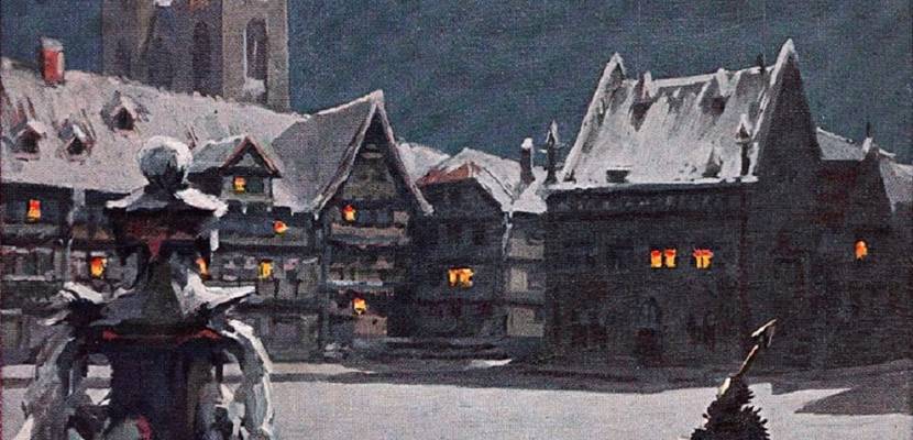Winternacht in Halberstadt, Erich Krux (1911) © M. Stribrny