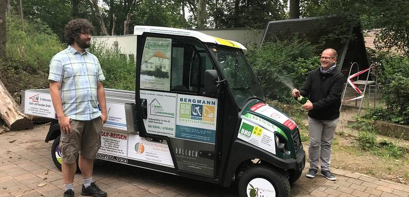 Firmen sponsern neues Elektrofahrzeug für Tiergarten © Stadt Halberstadt/Pressestelle