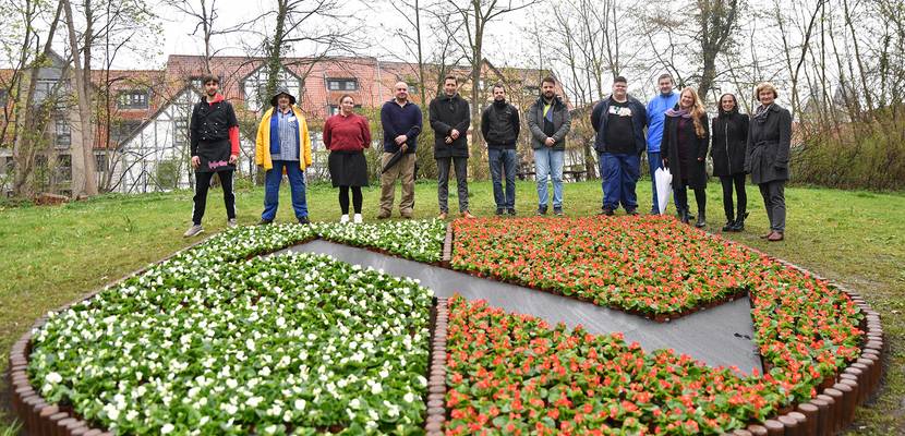 stadtwappen gepflanzt