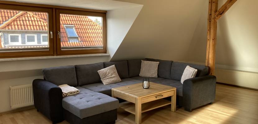 Wohnzimmer mit gemütlicher Sitzecke