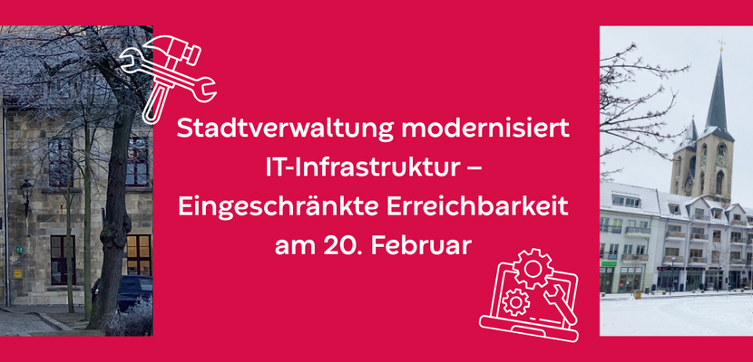 Stadtverwaltung modernisiert IT-Infrastruktur – Eingeschränkte Erreichbarkeit am 20. Februar © Stadt Halberstadt PM Slider Stadtverwaltung modernisiert IT Infrastruktur