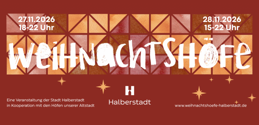 Halberstädter Weihnachtshöfe 2026 © Stadtmarketing weihnachtsh fe 2026 1