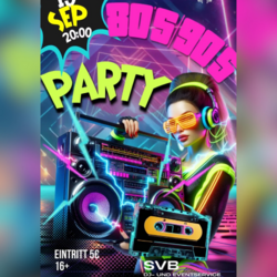 80er/90er Party im Gästehaus Spiegelsberge