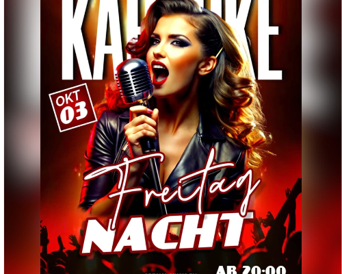 Karaoke Freitag Nacht im Gästehaus Spiegelsberge