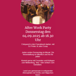 After Work Party 04.09.2025