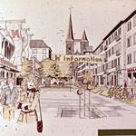 Entwurf zur Umgestaltung des Breiten Wegs zur Fußgängerzone, 1976